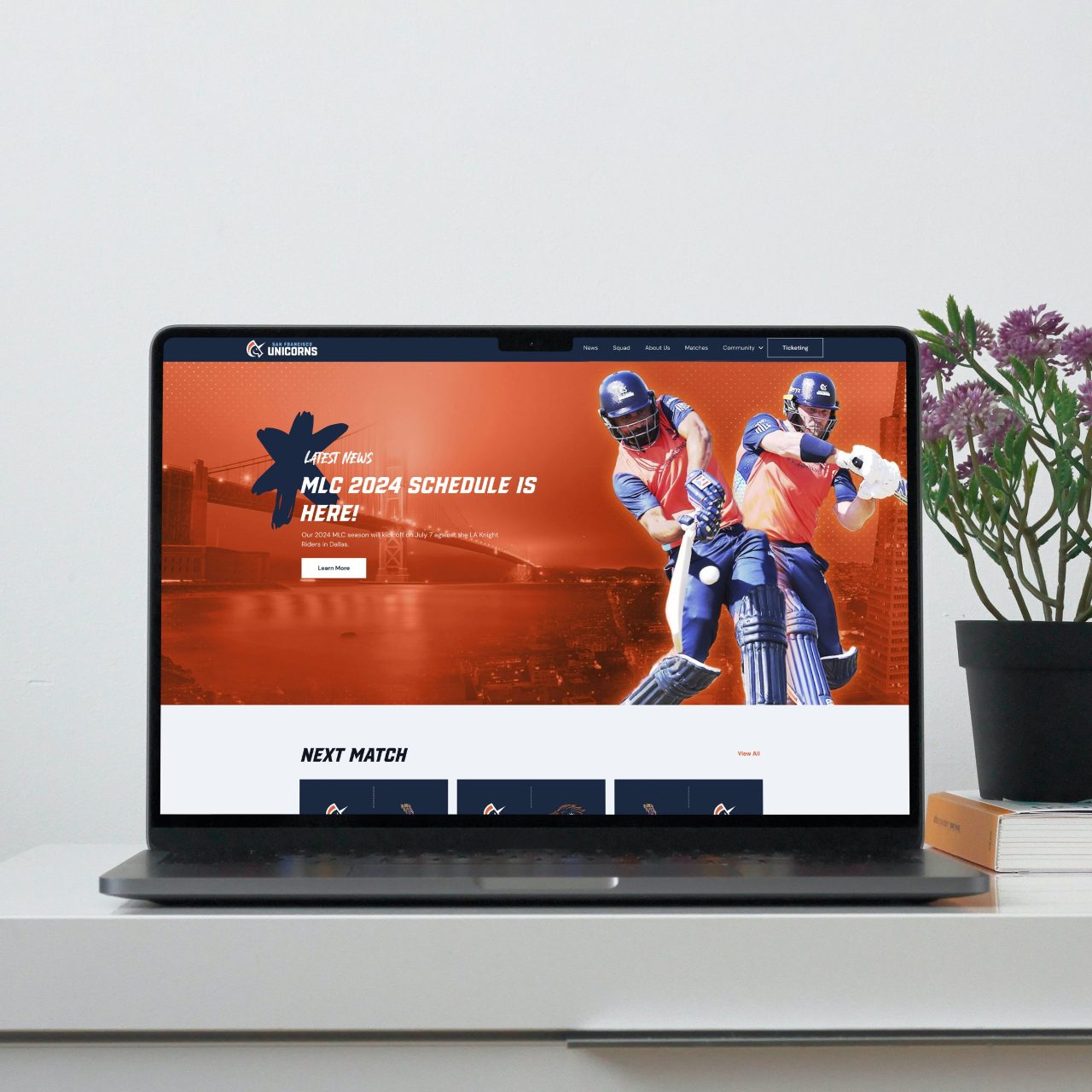 6-MacBook Pro On The Cabinet Mockup