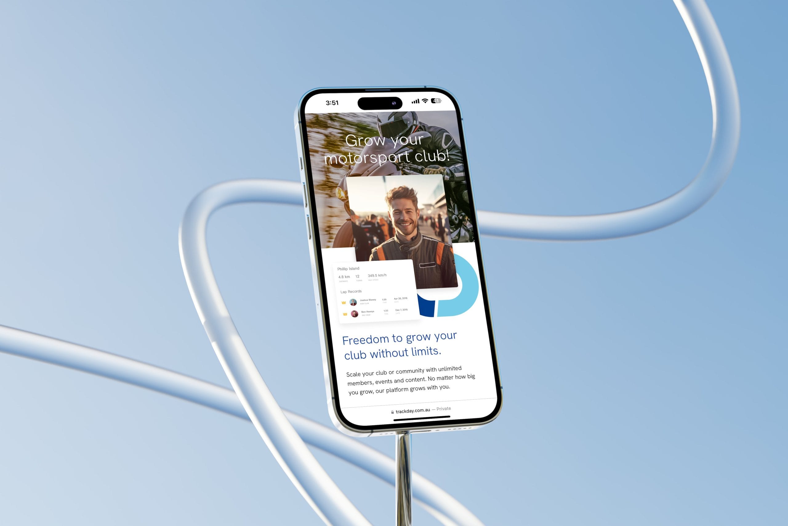 Free iPhone 14 on Tripod Mockup