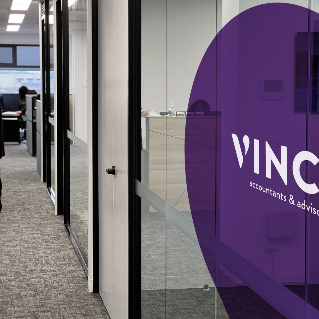 Office signage_side view